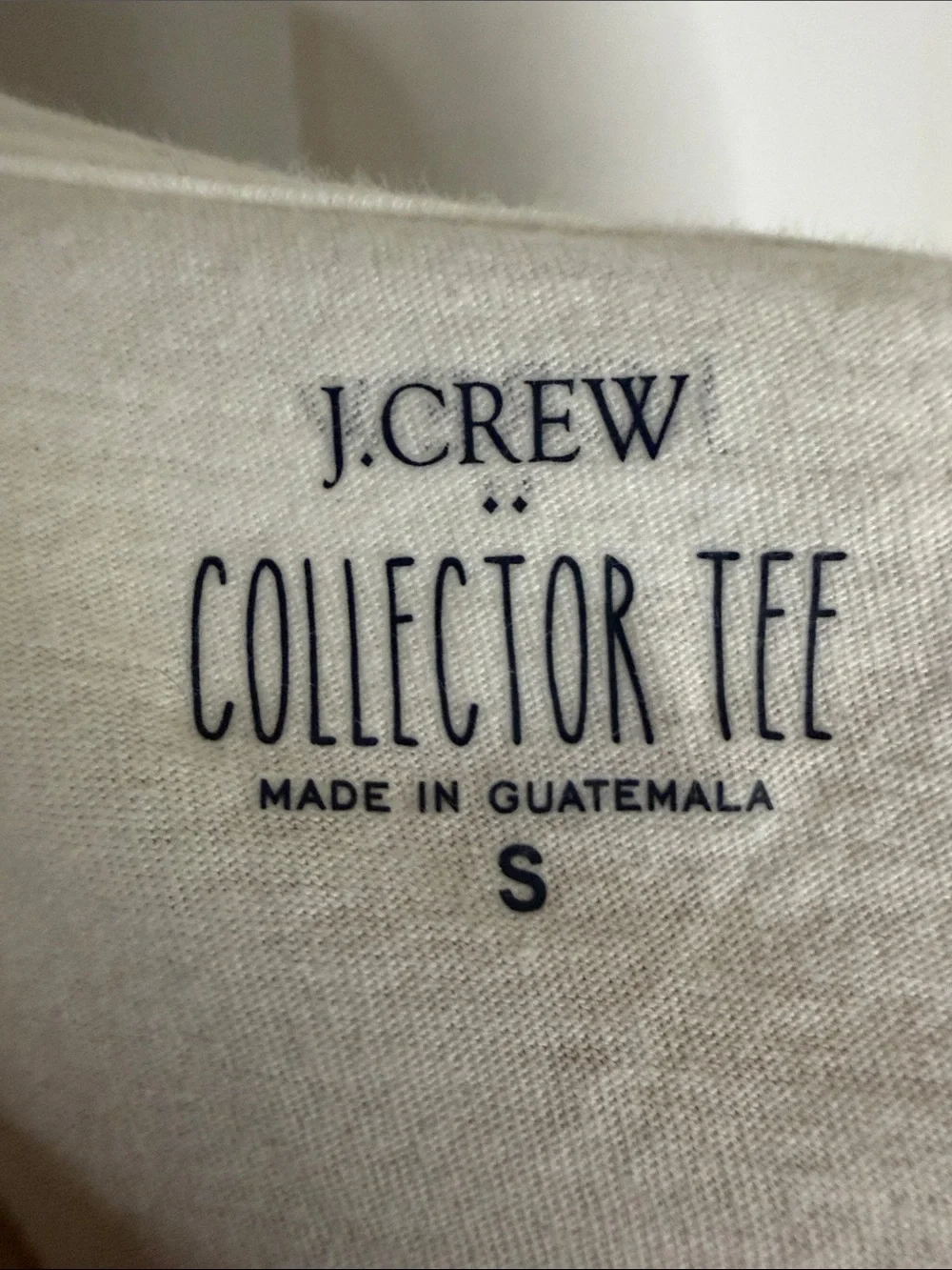 WHITE J.CREW HOLIDAY CREW GRAPHIC COTTON LONG SLEEVE TEE
